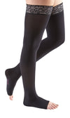 mediven comfort, 15-20 mmHg, Thigh High w/ Lace Top-Band, Open Toe
